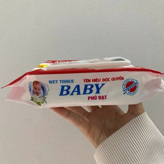 10 gói giấy ướt baby phú đạt(100 tờ/1 gói)khăn ướt