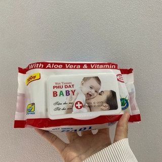 10 gói giấy ướt baby phú đạt(100 tờ/1 gói)khăn ướt