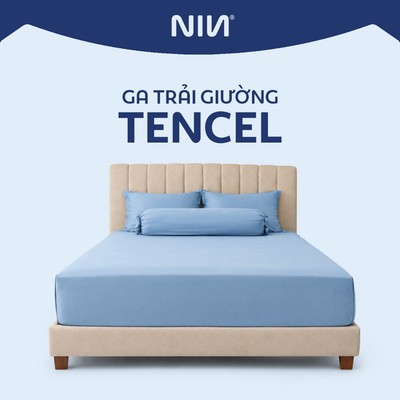 [MỚI 2026] Ga Trải Gường Tencel 60S Cao Cấp | Màu Trơn | Vải Tencel 100%, Mát Lạnh, Chất Vải Mịn Màng