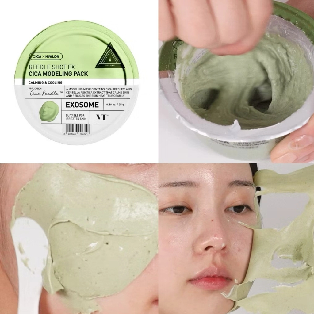 Mặt Nạ Dẻo Sáng Da, Dịu Da VT Cosmetics Reedle Shot EX Collagen, Cica, Vitamin, Hyaluronic Modeling Pack 25g | BigBuy360 - bigbuy360.vn