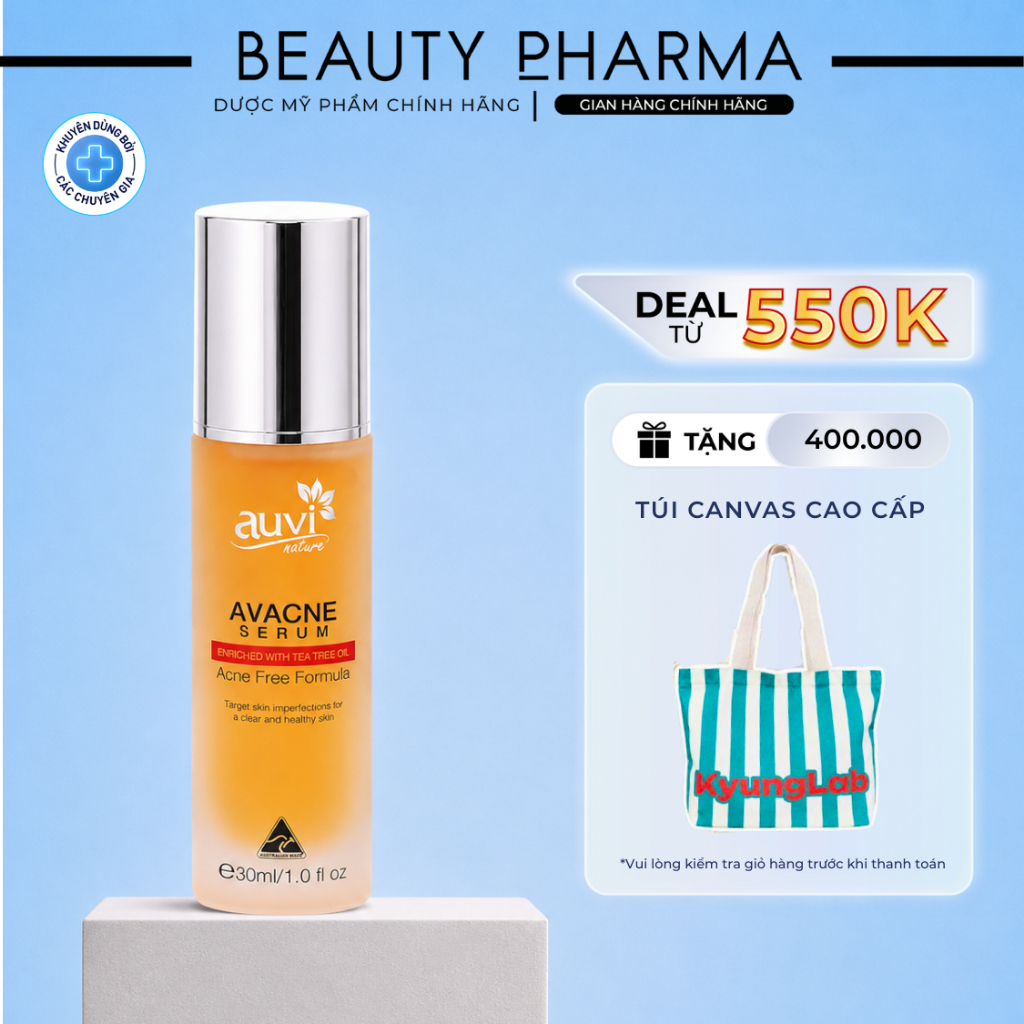 ✅ [DATE MỚI-CHÍNH HÃNG PHÒNG KHÁM DA]Serum Avacne Auvi Nature giúp kiểm soát nhờn, giảm mụn và mờ vế
