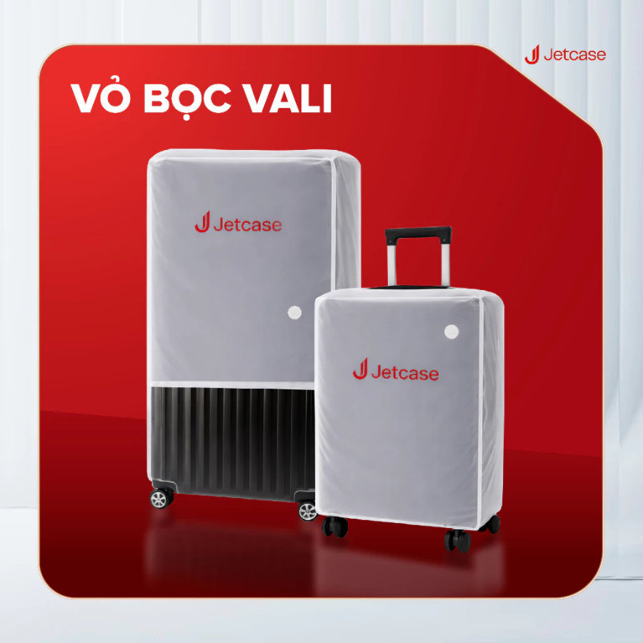 [SIZE 24 INCH] Túi trùm bảo vệ vali Jetcase size 24 inch, áo chùm vali chống trầy vali, chống bám bu