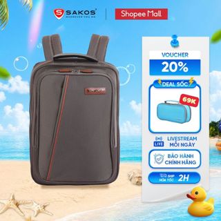 Balo laptop du lịch cao cấp sakos zen 15.6 inch phong cách năng động ngăn chứa rộng rãi ngăn laptop chống sốc