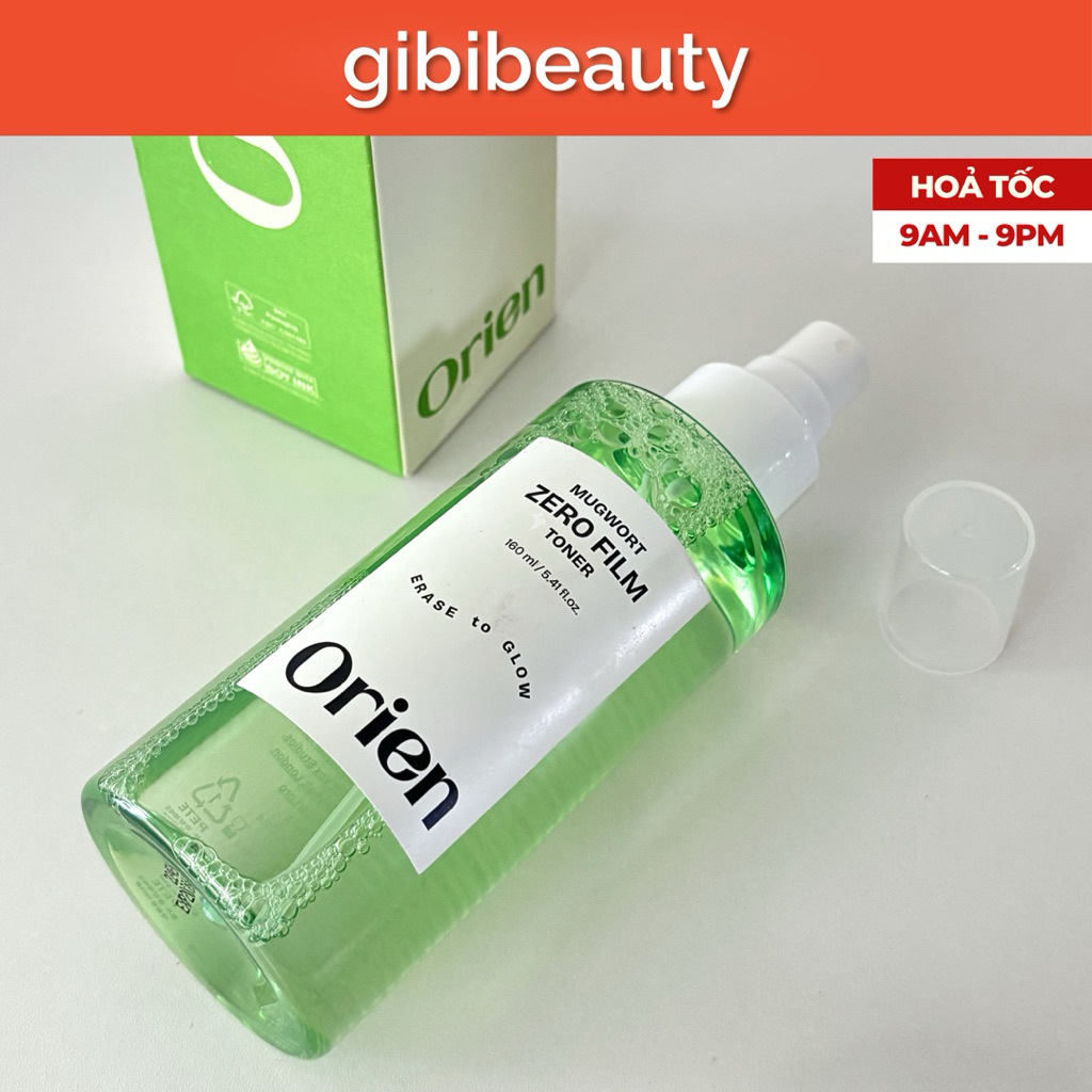 Toner dạng xịt ORIEN Mugwort Zero Film Toner 160ml