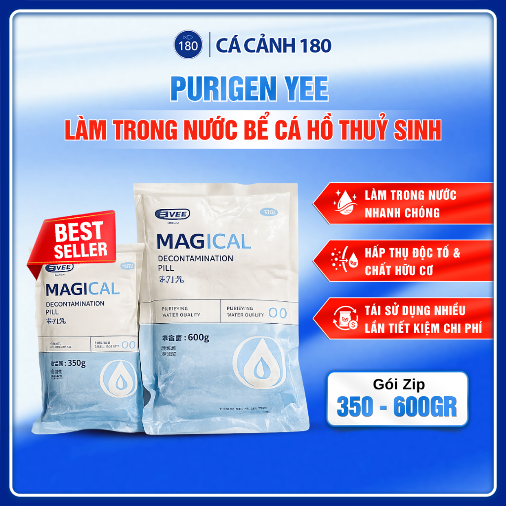 Purigen YEE làm trong nước bể cá hồ thuỷ sinh