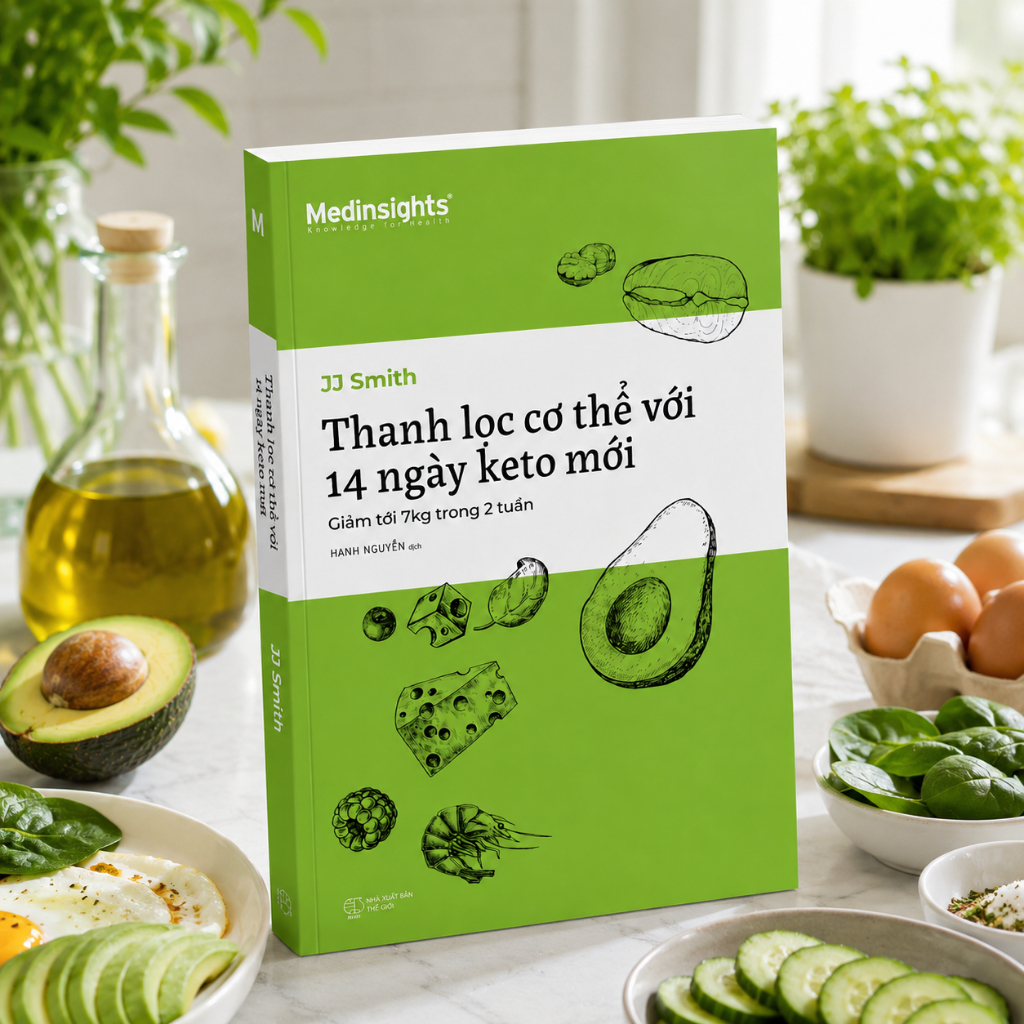 Sách - Thanh Lọc Cơ Thể Với 14 Ngày Keto Mới - Giảm Tới 7 Kg Trong 2 Tuần