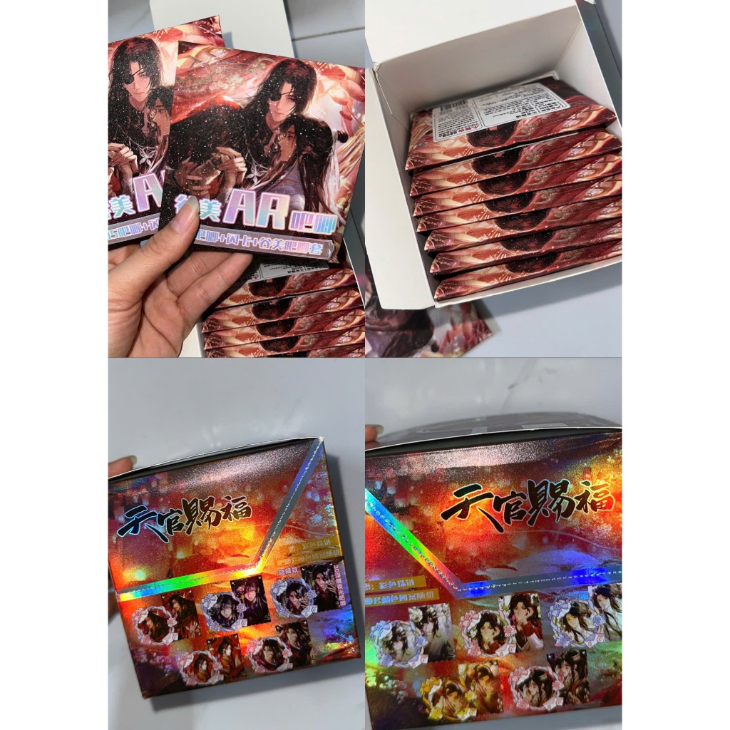 [hàng sẵn/AR/75mm] Pack nhân phẩm Thiên Quan Tứ Phúc | Combo huy hiệu card fullbox blindbox BL Tạ Li