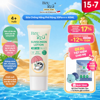 [HSD 03/2027] Sữa Chống Nắng Trẻ Em Phổ Rộng BZU BZU Sunscreen Lotion 30PA+++ 40ml