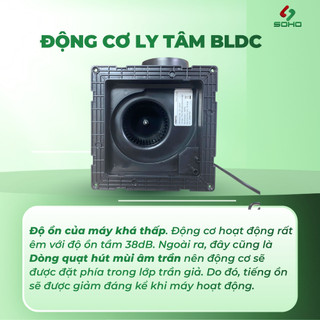 Quạt Thông Gió Âm Trần Himpel C2-100 nhập khẩu Hàn Quốc chạy êm, chính hãng bảo hành 2 năm