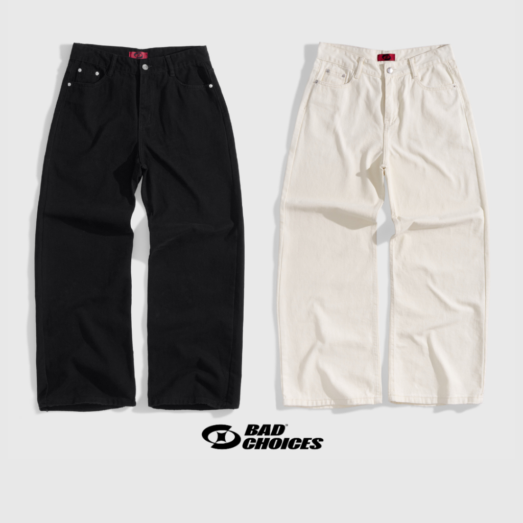 Bad Choices | Quần Kaki Jeans LOOSE PANTS ống suông basic
