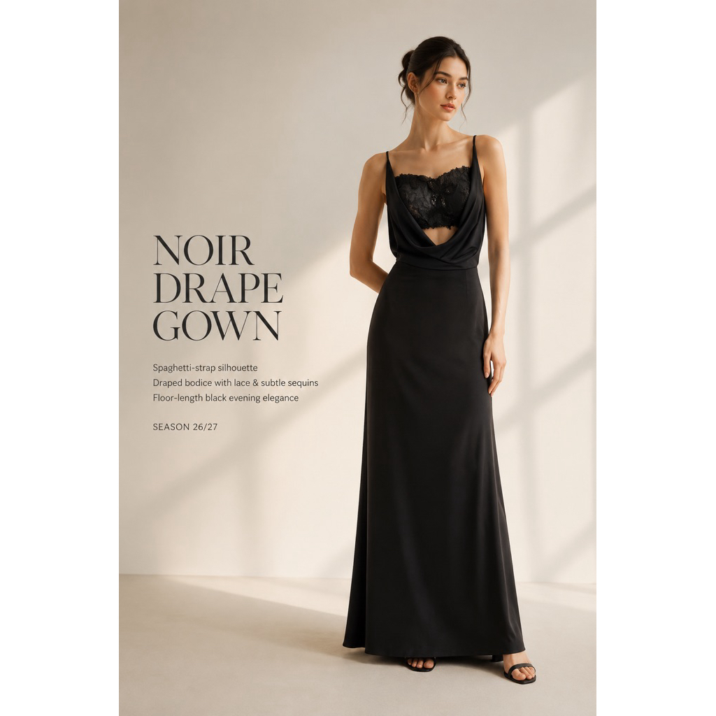Đầm lụa dáng dài cổ đỗ đi tiệc, may 2 lớp dày dặn, có sẵn mút ngực - Lux dress Femei fashion