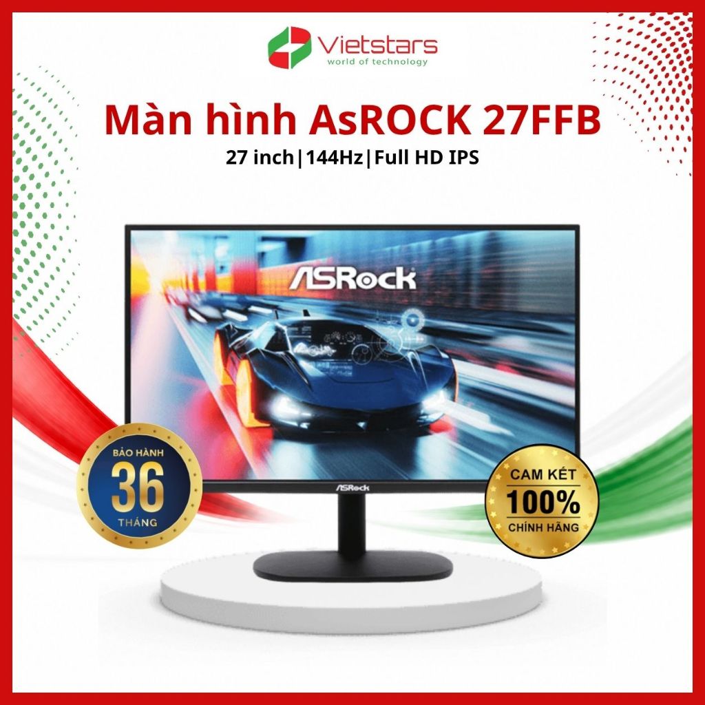 Màn hình ASROCK CL27FFB Màn hình Gaming  27 inch, FHD, 144Hz, IPS