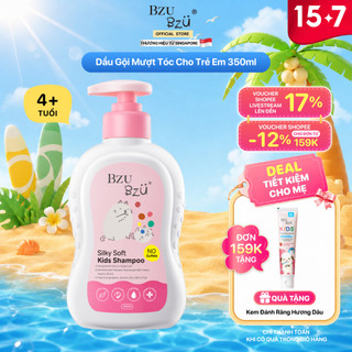 Dầu Gội Mượt Tóc Cho Trẻ Em BZU BZU Silky Soft Kids Shampoo 350ML