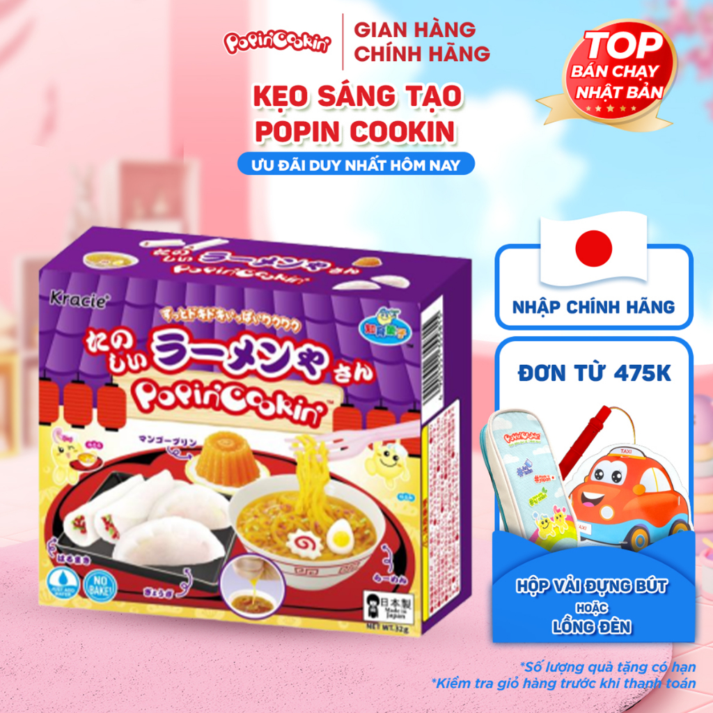 Kẹo DIY POPIN COOKIN Ramen - Tanoshii Ramen, Kracie, Nhật Bản - Lotus Mart