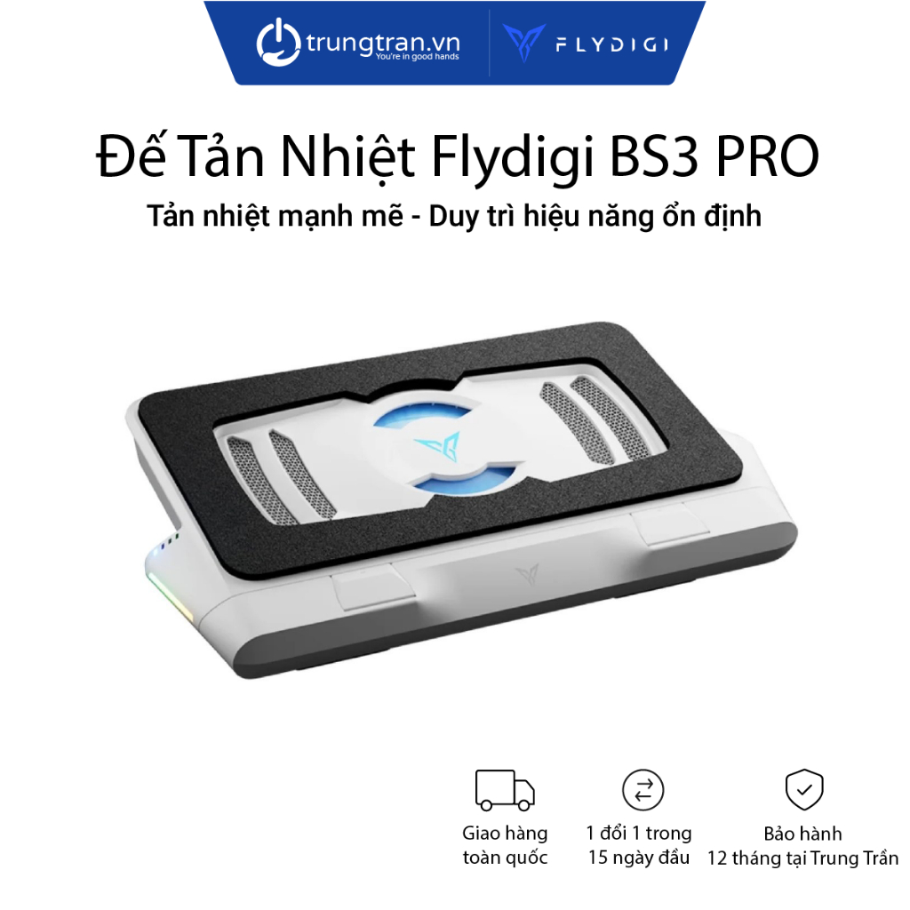 [SẴN HÀNG] Đế Tản Nhiệt Compressed-air Laptop Cao Cấp Flydigi BS3 PRO Chính Hãng | Trung Trần Store