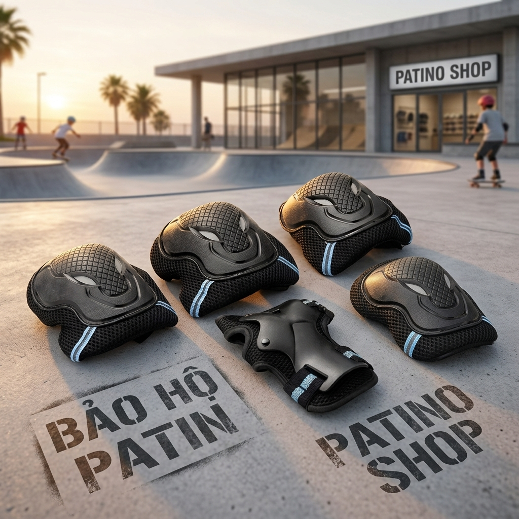 Bộ bảo hộ trượt patin PATINO BKB cho người lớn, trượt ván, đi xe đạp - PATINO