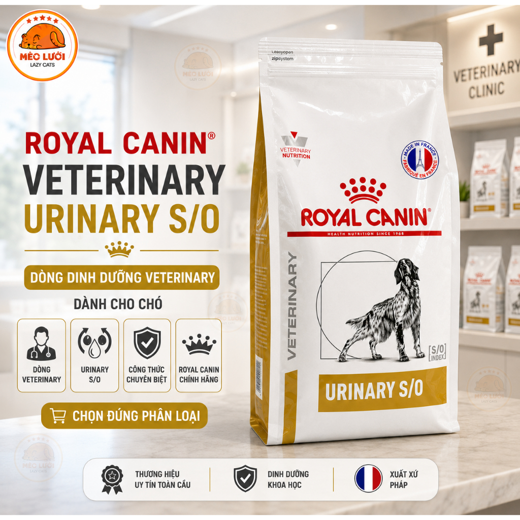 [CHÓ] royal canin urinary s/o canine - sỏi thận ở chó túi 2kg - URINARY CHÓ