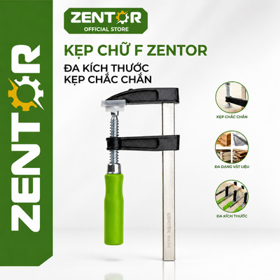 Kẹp gỗ chữ F ZENTOR cao cấp nhiều size ( Vam Kẹp Gỗ Chữ F)-Kẹp chữ F sử dụng trong nội thất, ngành mộc