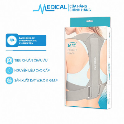 Đai chống gù lưng United Medicare C15 màu xám - MEDICAL