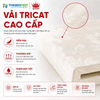 Nệm Bông Ép Vạn Thành - Vải Tricat (Màu Ngẫu Nhiên)