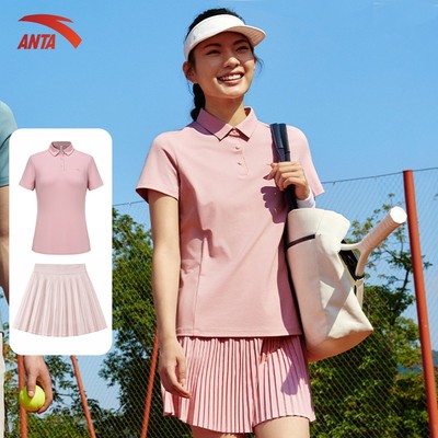 ANTA Nữ Tennis Áo Polo tay ngắn Short Sleeve Shirt Pickleball Training Badminton 1626B3104U