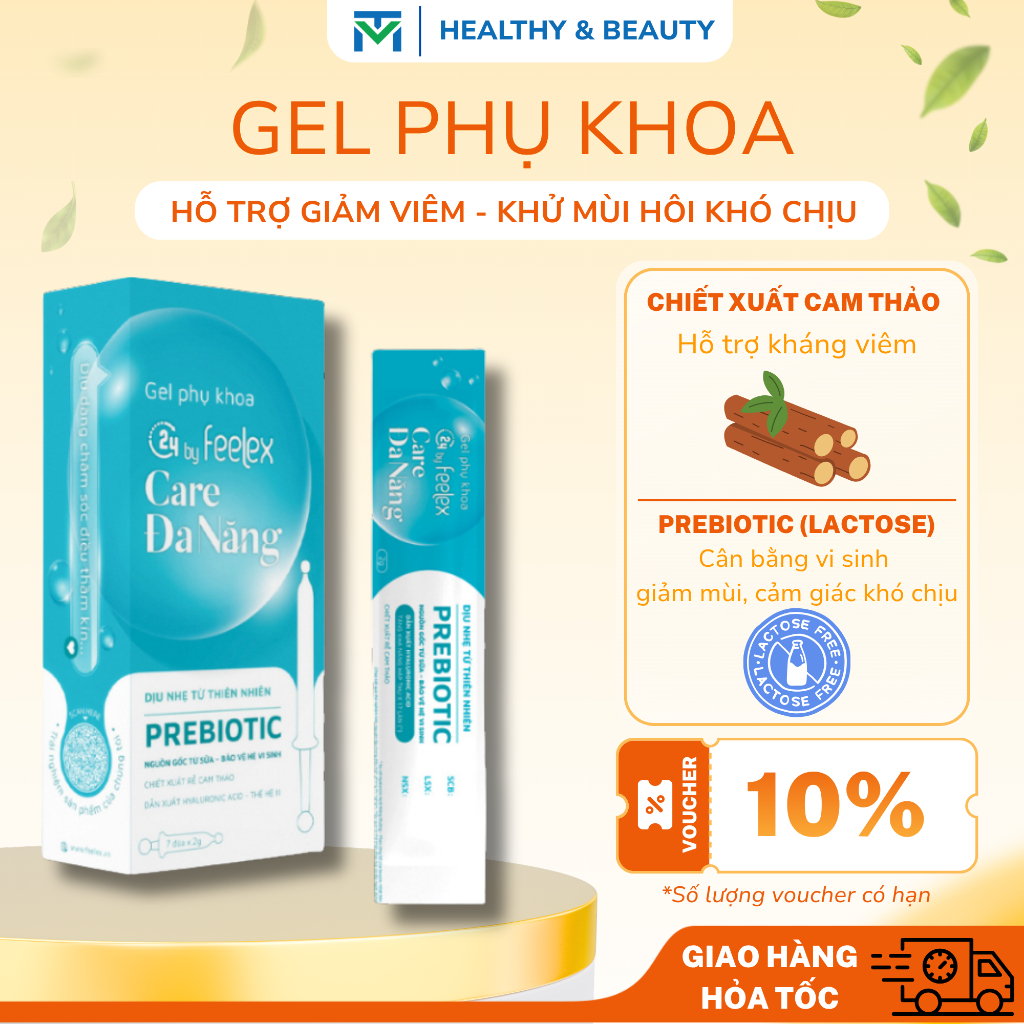 Đũa thần inner C24 by Feelex Care đa năng, hỗ trợ giảm ngứa rát & kích ứng nhẹ, cân bằng pH - Hộp 7 