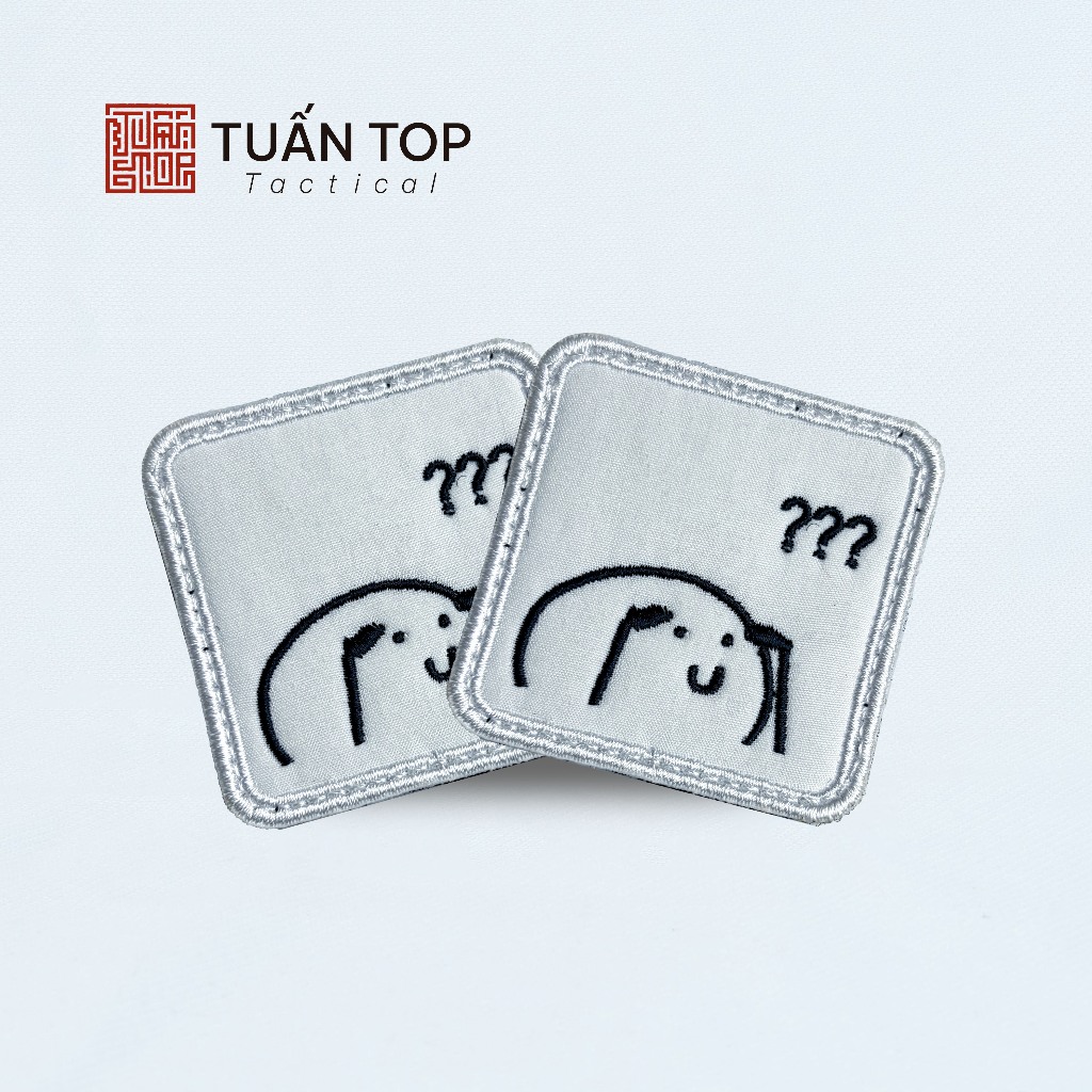 PATCH THÊU MEME "ỦA  ALO???" - PATCH DÁN VELCRO - TUẤN TOP TACTICAL