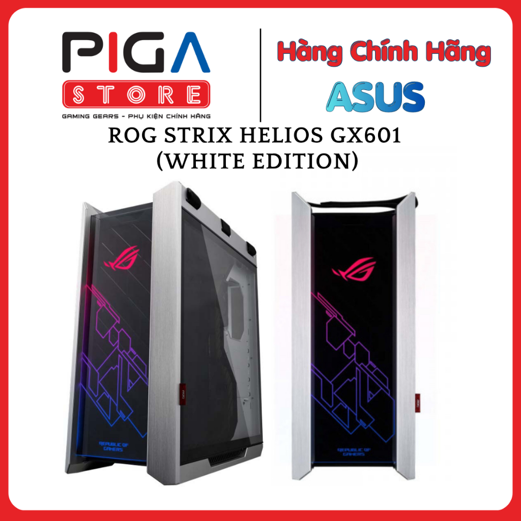 Vỏ Case Máy Tính ASUS ROG Strix Helios GX601 White Edition (Full Tower | Led RGB Aura Sync)