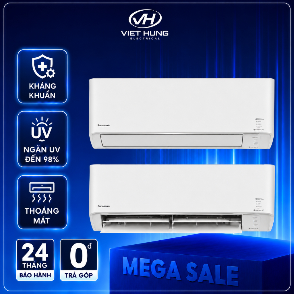 Panasonic Inverter 1 Hp CU/CS-PU9AKH-8