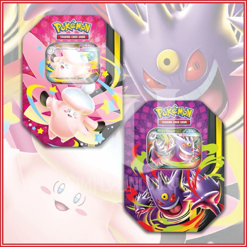 [ Chính hãng] Pokémon TCG: Mega Moonlit Tin