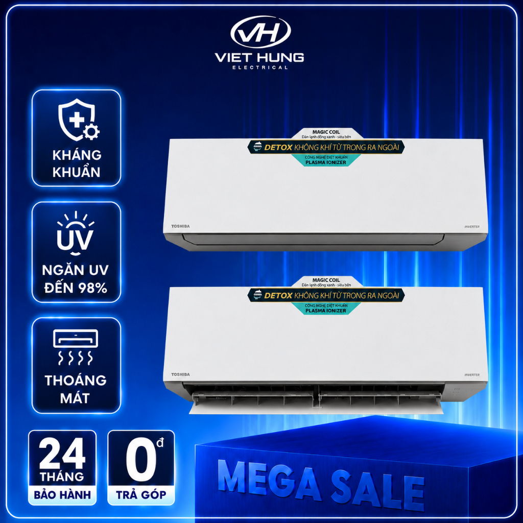Máy lạnh Toshiba Inverter 1 HP RAS-H10E2KCVG-V