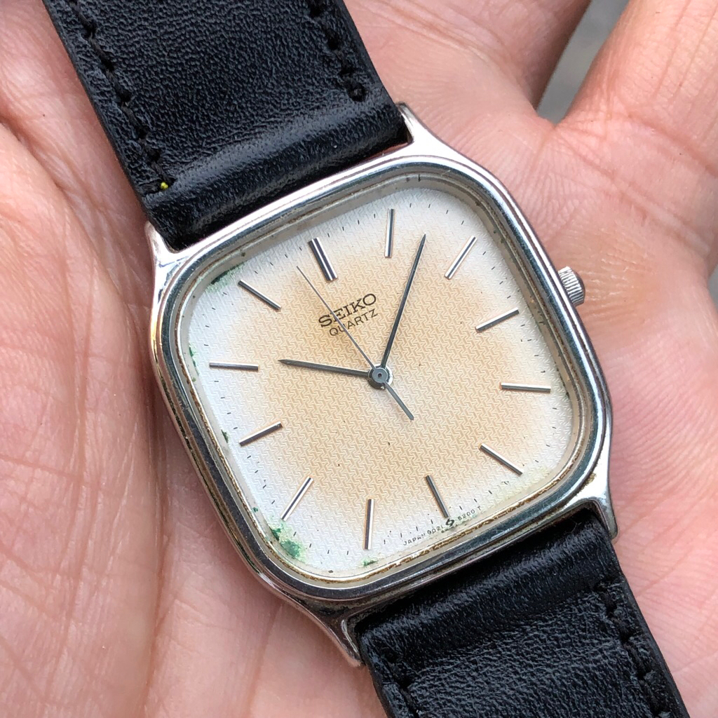 Đồng hồ Nam Nữ SEIKO 2hand tank, dây da