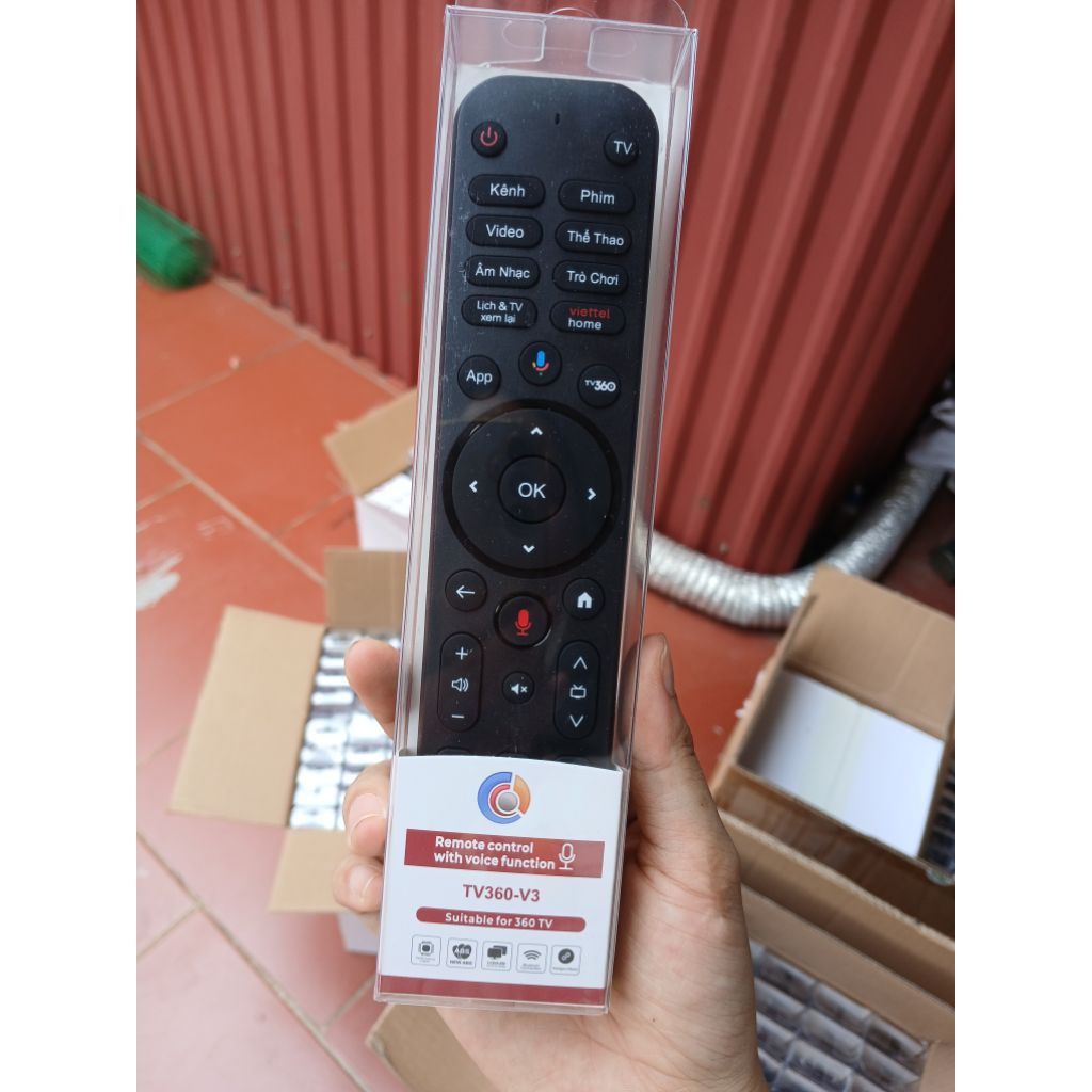 🔥CHÍNH HÃNG 🔥 Khiển TV360 mẫu mới 2026 2 mic remote giọng nói