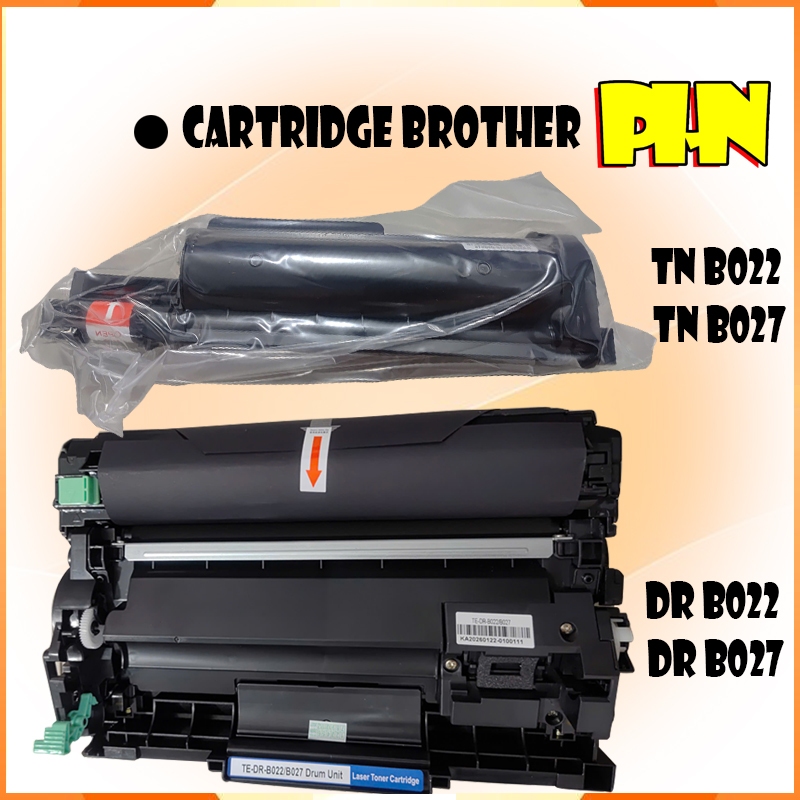 Hộp mực máy in Brother HL B2000D mã TNB022/DRB022, DRB027/TNB027 có sẵn mực in và trống drum.