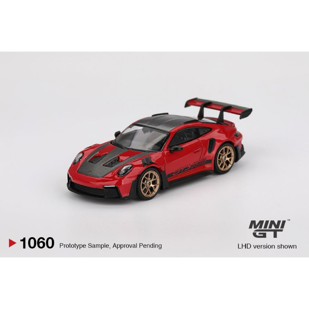 mohinhxeps-1/64_ Mini GT  #1060 Porsche 911 (992) GT3 RS Weissach Package Guards Red