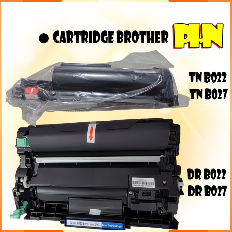 Hộp mực máy in Brother DCP B7620DW mã TNB022/DRB022, DRB027/TNB027 có sẵn mực in và trống drum.