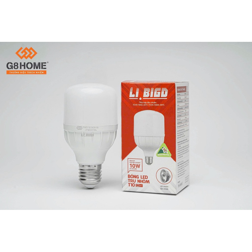 BÓNG LED TRỤ NHÔM (LI BIGD) 10W 20W 30W