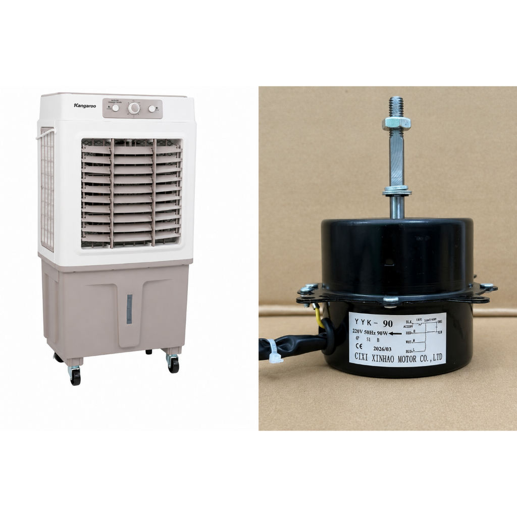 Động cơ quạt điều hoà Kangaroo KG50F62 công suất 90W [Dây Đồng] BẢO HÀNH 6 THÁNG