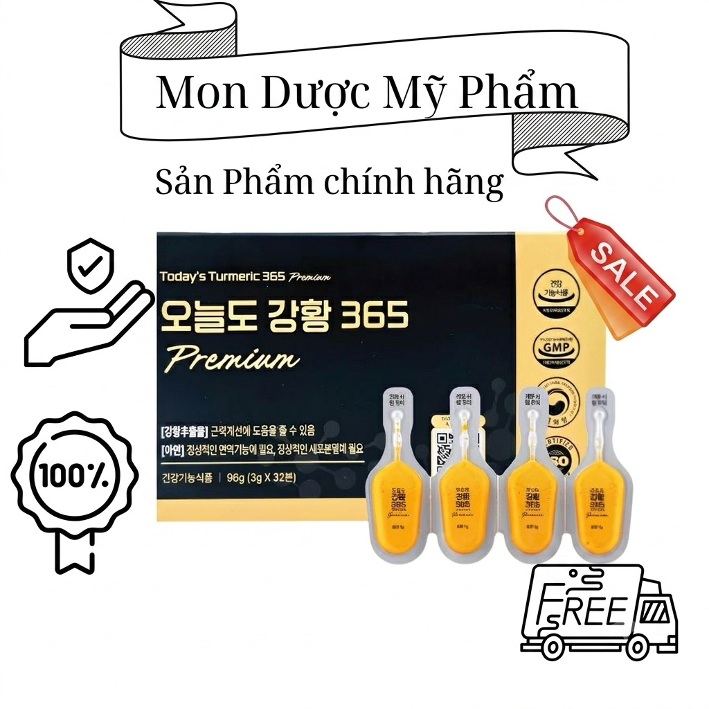 Hàng Công Ty] -Tinh Nghệ Nano 365 Curcumin Premium Ji Chang-Wook 32 Tép