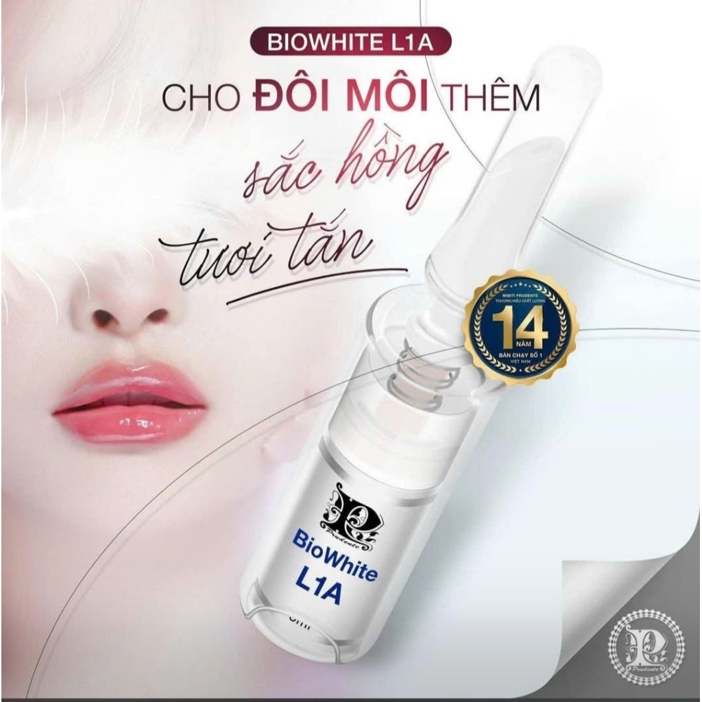 kem làm hồng môi L1A Nuwhite 5ml tem vàng