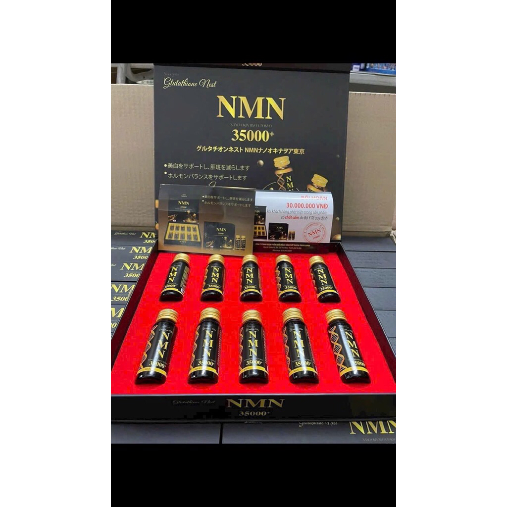 10 lọ trắng da GLUTATHIONE NMN 35000+