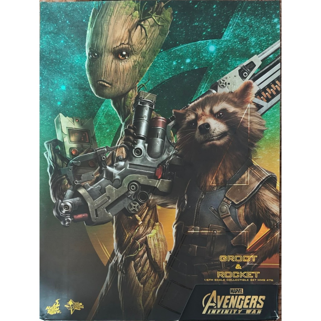 Hot Toys Groot & Rocket (Avengers: Infinity War) 1/6 Scale MMS 476 - Marvel
