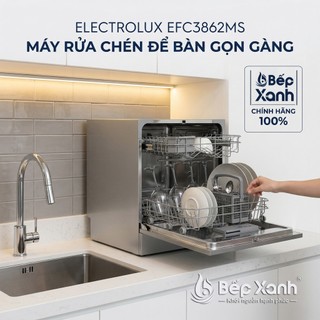 EFC3862MS - New 20216 | Máy Rửa Chén Mini Electrolux EFC3862MS/ESF6010BW, rửa được 8 bộ, bảo hành 2 năm