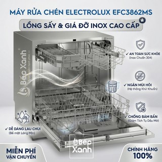 EFC3862MS - New 20216 | Máy Rửa Chén Mini Electrolux EFC3862MS/ESF6010BW, rửa được 8 bộ, bảo hành 2 năm