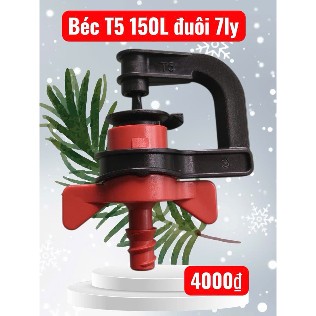 Béc tưới T5 120 lít đuôi 7ly Nhà nông Hậu Giang