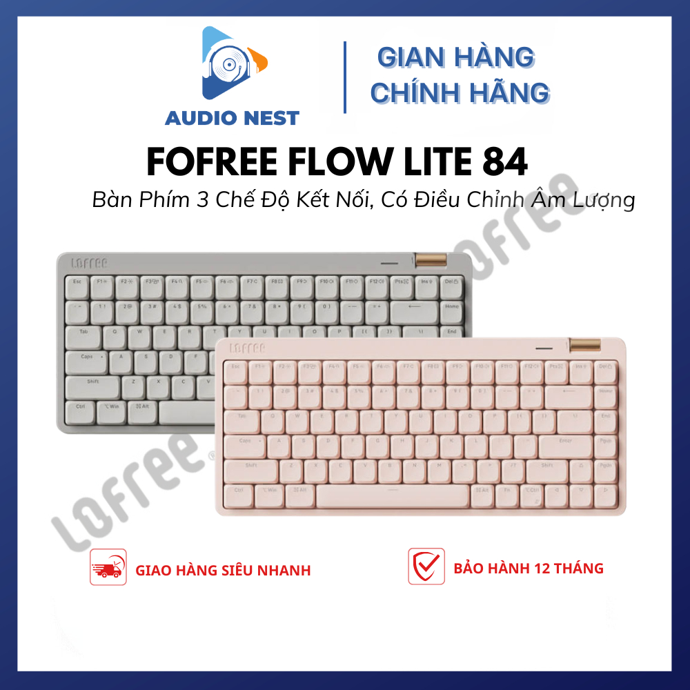Bàn Phím Cơ Low Profile LOFREE Flow Lite 84 Chính Hãng - Bảo Hành 12 Tháng