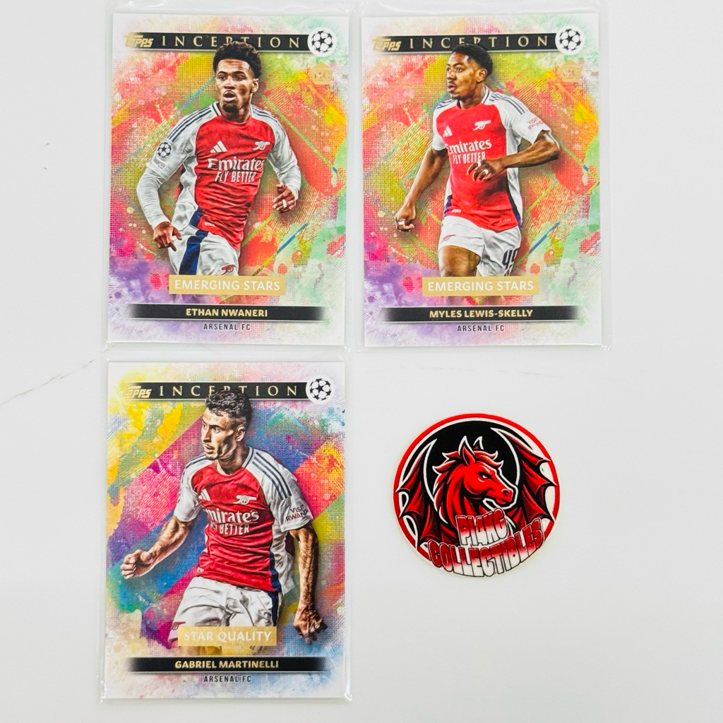 [TEAM] Thẻ bóng đá Arsenal Topps Inception 2024/25