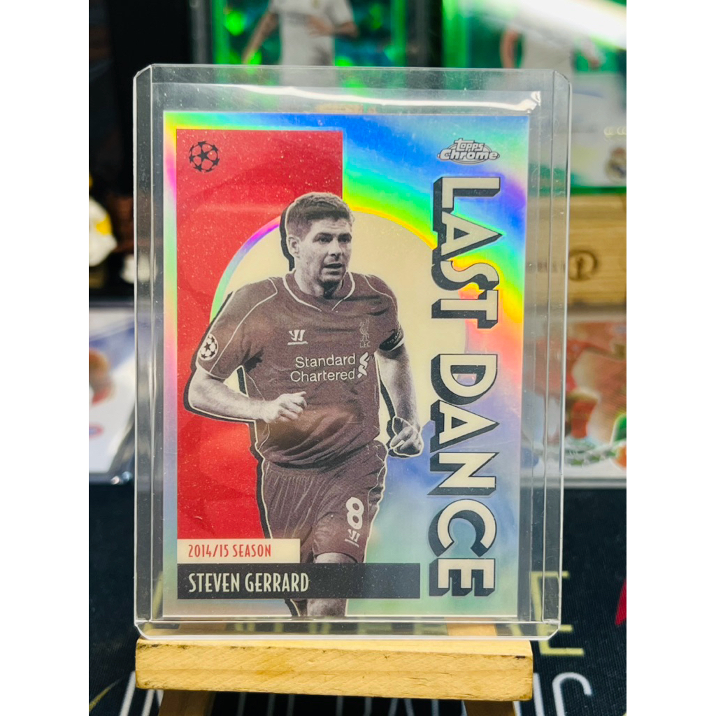 Thẻ bóng đá Steven Gerrard Liverpool Last Dance Topps Chrome 2025/26