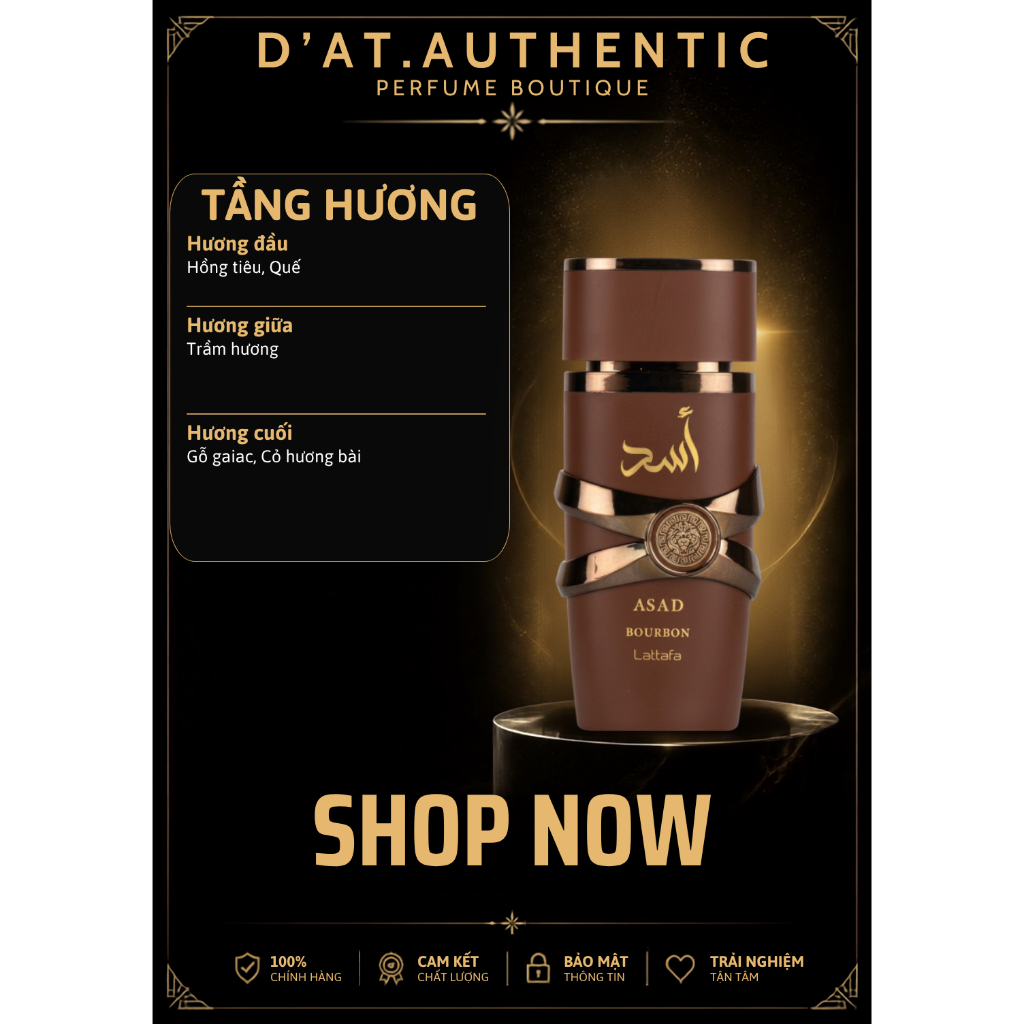 Nước Hoa Lattafa Perfumes Asad Bourbon Eau de Parfum 100ml Chính Hãng