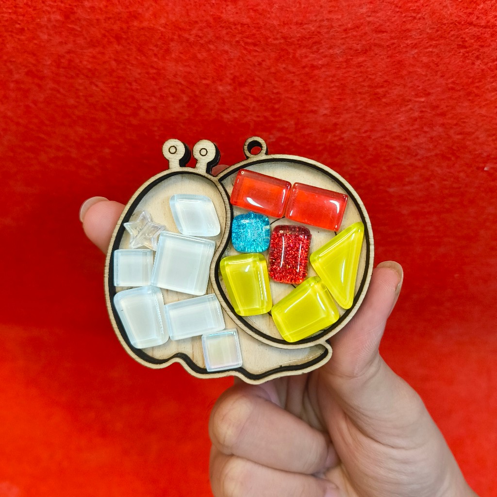Kit tự làm móc khóa mosaic - Kit DIY Mosaic móc khóa dễ thương by Tiệm MahiMaki